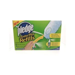 NIB Pledge Duster Plus Refills 5 Dusters 1 Multi-Surface Spray .8 fl oz